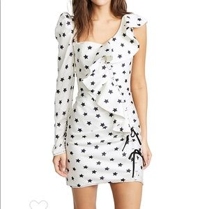Self portrait Star Print Frill Dress